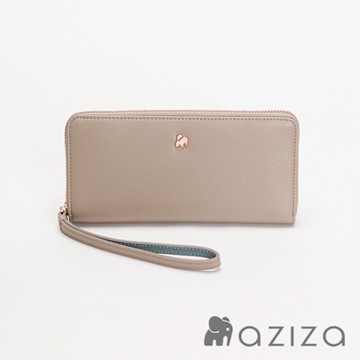 aziza拉鏈長夾-午茶駝