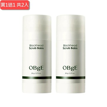 1+1 心意加倍【OBgE】茶樹控油去黑頭清潔棒20g，共2入(台灣公司貨)-Y