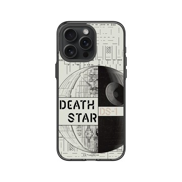 iPhone 15 Pro Max Clear 酷墨灰 - 迪士尼-星際大戰 Star Wars - 星際大戰 – 死星全幅結構圖