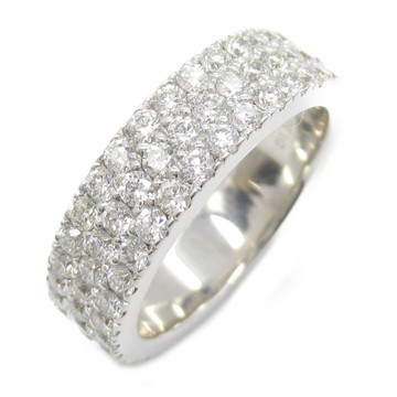 JEWELRY 無品牌珠寶 18K白金 鑽石 戒指 9.5 【二手名牌BRAND OFF】
