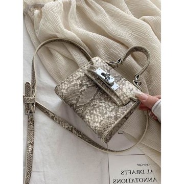 迷你小包蛇紋2025年新款高級感洋氣小眾設計師百搭斜挎mini凱莉包