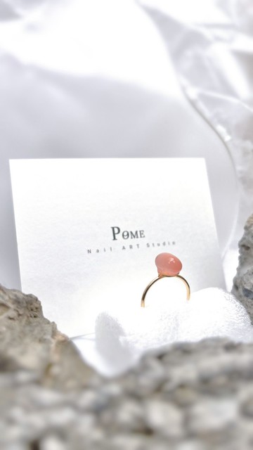 手作飾品 | 淡緋 | 原礦彩瑪瑙 \ 日系戒指