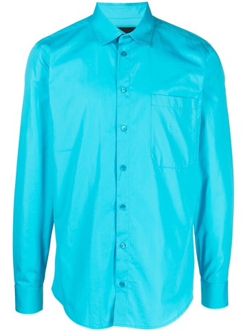 Botter - long-sleeve cotton shirt - men - Cotton - 50 - Blue