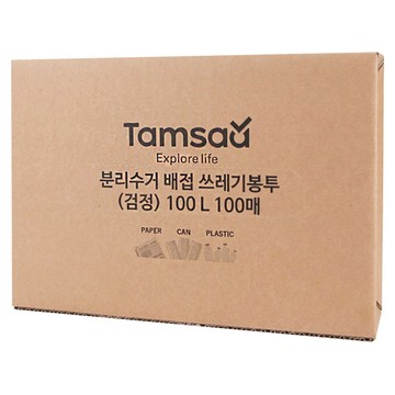 TAMSAA 垃圾袋 黑色  100L  1盒