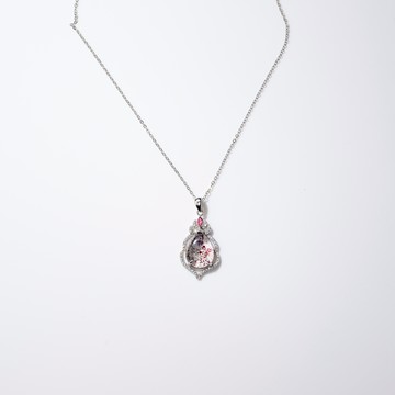 錫蘭彼岸花超七項鍊 | 錫蘭 彼岸花超七 高能量 水晶項鍊 925純銀 S24AG05-62