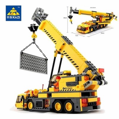 レゴ互換 Lego 380pcs クレーン車 ブロック おもちゃ 働く自動車 道路建設 クレーン ショベルカー 通販 Lineポイント最大get Lineショッピング