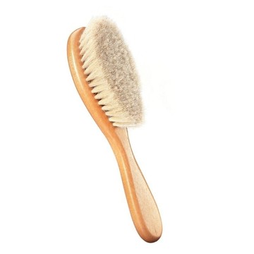 德國 reer 原木山羊毛寶寶髮梳 梳子 嬰兒柔軟羊毛梳 按摩梳 81165