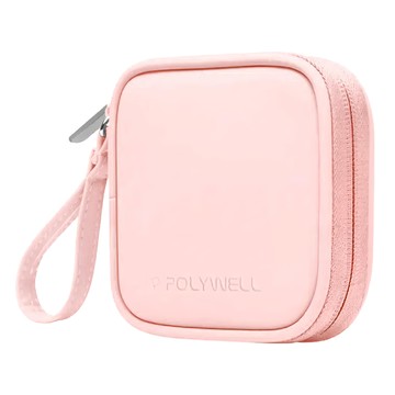 POLYWELL 寶利威爾 迷你隨身收納包  PW15-T65-0330  粉紅色  1個