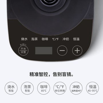 110V咖啡壺細長嘴電熱水壺自動調溫保溫燒水壺一體恒溫家用電水壺