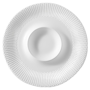 WANDU 瓦讀 珠點火山盤 10吋 簡約純白 質感餐具  3889  1個