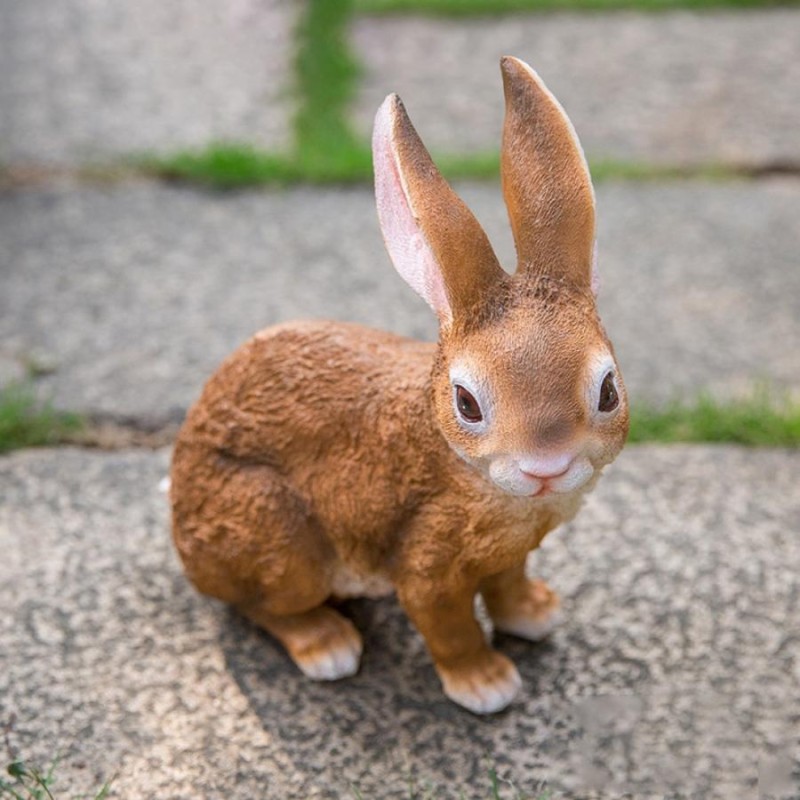 うさぎ オブジェ 動物 癒し雑貨 インテリア置物 屋外 ウサギ お座り