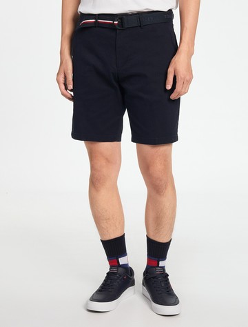 Brooklyn 有機棉斜紋腰帶短褲