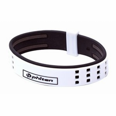 ファイテン(phiten) ブレスレット RAKUWA ブレスS DUOタイプ ホワイト/ブラック 19cm