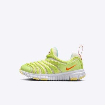 Nike 耐吉 Dynamo Free BR PS [IB8893-181] 中童 運動休閒鞋 毛毛蟲鞋 透氣 螢黃