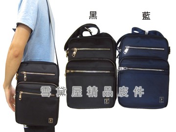 限時 滿3千賺10%點數↘ | ~雪黛屋~SANDIA-POLO 斜側包中容量二層拉鍊式主袋進口防水尼龍布材質中性可肩斜背BSP1018511160