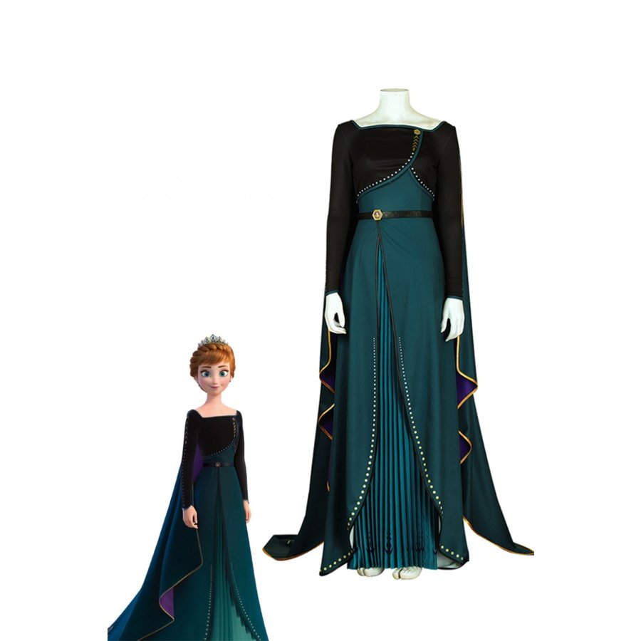 アナと雪の女王家族の思い出 アナ Anna お姫様 コスプレ衣装