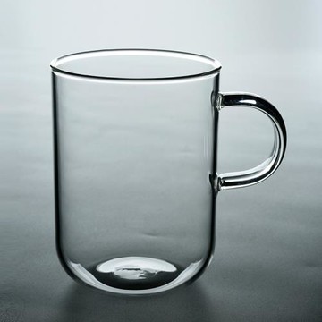 舊望格家用辦公帶把透明玻璃大號水杯果汁牛奶杯喝茶杯男女個人杯