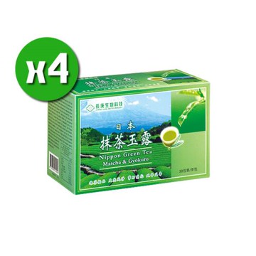 【長庚生技】日本抹茶玉露x4盒(25包/盒)