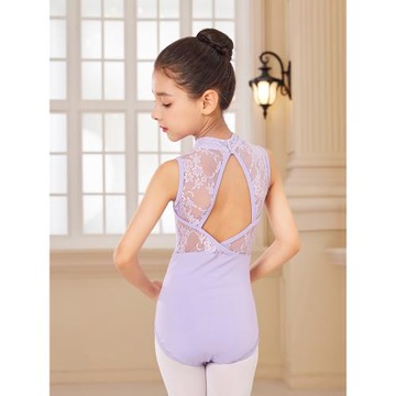 女童無袖純棉美背1396-2舞蹈服