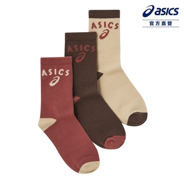 ASICS 亞瑟士 童 中筒襪(三入組) 兒童 訓練配件 3034A107-201