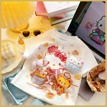 爆款熱推💖全臺免運 【店鋪熱銷】純棉夏季2026兒童立體玩偶新款韓版男女寶寶可愛寬鬆休閒兒童t恤 79HC