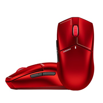 Cherry 無線三模 MW5500 電競滑鼠 紅色 (輕量/8K/快充/600mAh鋰電池/電競/辦公軟體)