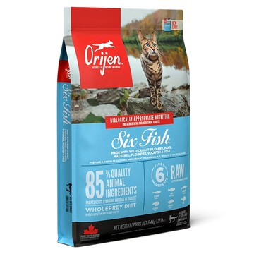 Orijen 歐睿健 台灣公司貨 全齡貓 無穀配方 乾飼料  六種鮮魚  5400g  1袋
