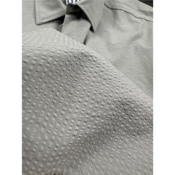 日式街頭嘻哈工裝寬松短袖襯衣 夏季廓形泡泡紗速干設計感上衣