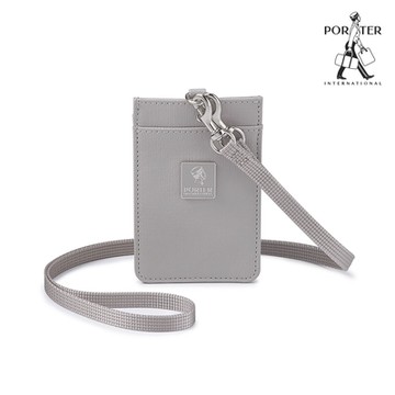 PORTER INTERNATIONAL - 復古品味MORI證件套 - 晨霧灰