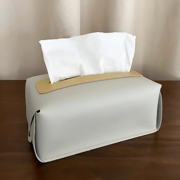 皮革衛生紙套  19*12.5*9公分  雪松灰吊掛款