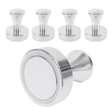 DYENTECH 金屬圖章磁鐵 25mm  銀  5個