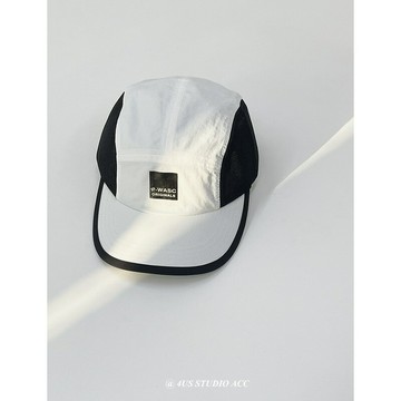 日系街頭潮牌戶外速干防水拼色帽子女夏季透氣網帽遮陽防曬棒球帽