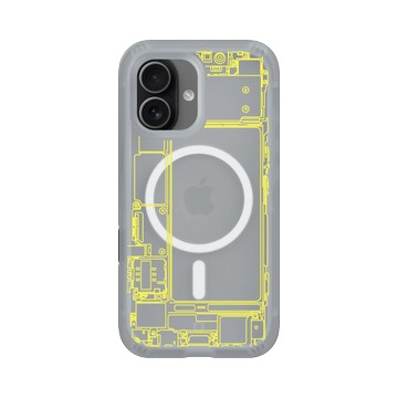 iPhone 17 AirX 流變灰 - JOCR - Inside an iPhone - Yellow