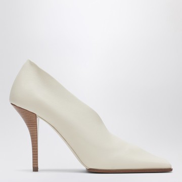 Soft Square ivory pumps