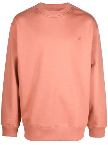 adidas - trefoil logo-detail sweatshirt - men - Cotton/Recycled Polyester - S - Pink