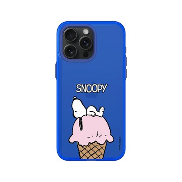iPhone 15 Pro Max Clear 激光藍 - 史努比 Snoopy - 冰淇淋甜筒