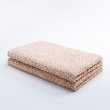 hiorie 日本桃雪 今治認證細絨洗臉毛巾2件組 柔軟親膚、吸水速乾  1組  咖啡色