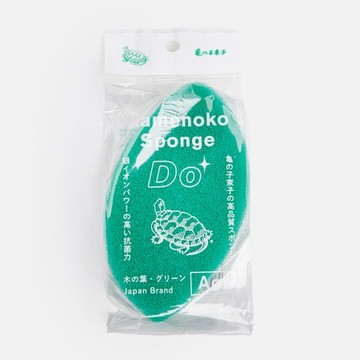 龜之子束子銀離子抗菌清潔海綿 葉形綠