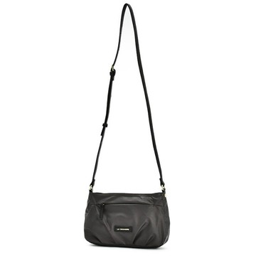 LA BAGAGERIE 字母印斜背包（金屬咖）_廠商直送