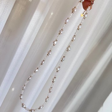 純粹光影 天然淡水珍珠細緻項鍊