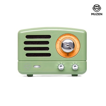 【Muzen】 送禮 必備潮物 OTR Sticker 貼貼磁吸式共振藍牙喇叭(科隆綠) (台灣總代貨源)/藍牙音響/音箱/貓王/經典復古/超薄/家庭劇院/節日送禮 禮物 情人節