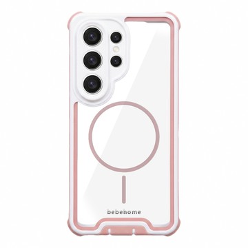 bebehome 三星S26 Lumi 輕透磁吸手機殼 支援MagSafe  玫瑰金白  Galaxy S26 Ultra