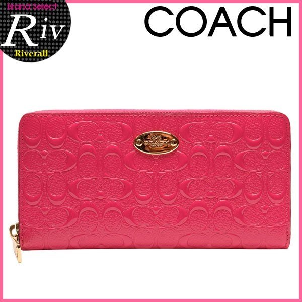 コーチ 財布 Coach レディース 長財布 ラウンドファスナー シグネチャー ピンク 新作 F 30日間返品保証 通販 Lineポイント最大0 5 Get Lineショッピング