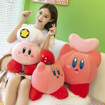 星之卡比玩偶毛絨玩具定 制logo女生日禮物星之卡比公仔娃娃 玩偶/生日/情人/聖誕禮物/毛絨娃娃/抱枕娃娃