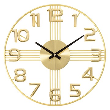 dayneeds 日需百備 對稱思維高雅歐洲風情壁掛式時鐘 ERT-CK4-STEE  金色