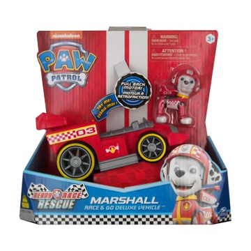 SPIN MASTER 汪汪隊立大功 極速賽車救援系列音效迴力車 - Race & Go Deluxe Vehicle  毛毛 紅色  1個