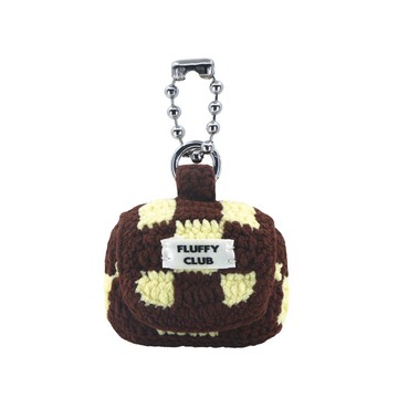 「將死！」棋盤格 AirPods 3 和 Pro 保護殼（棕黃色_巨型球鏈）