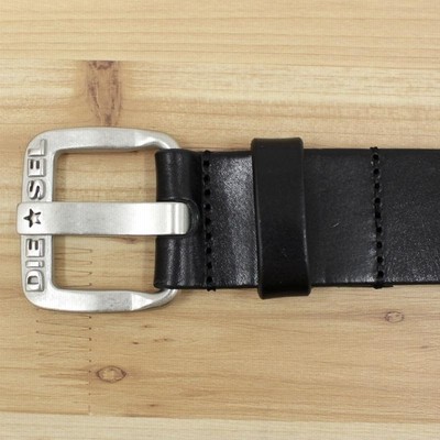 【新品】DIESEL ディーゼル メンズ B-STAR レザー ベルト　ブラック DIESEL ディーゼル ベルト 本革 レザーベルト 無地 ロゴ メタル