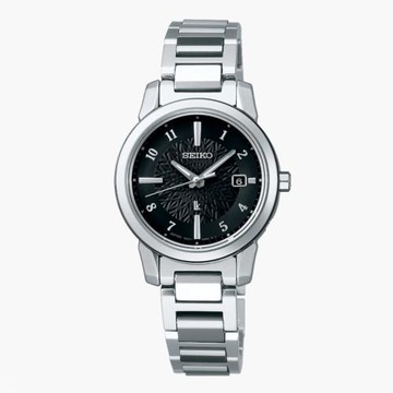 SEIKO精工 LUKIA萬年曆太陽能電波鈦金屬腕錶 1B35-0AN0D/SSQV081J