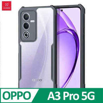XUNDD 甲蟲系列 OPPO A3 Pro 5G 防摔保護軟殼 炫酷黑
